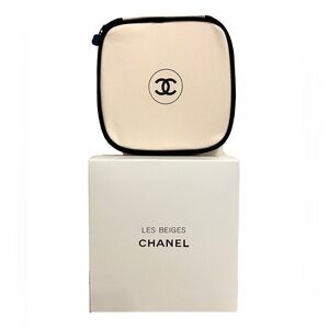 NEW Chanel Les Beiges Makeup Bag Genuine Gift with Purchase Cosmetics Bag